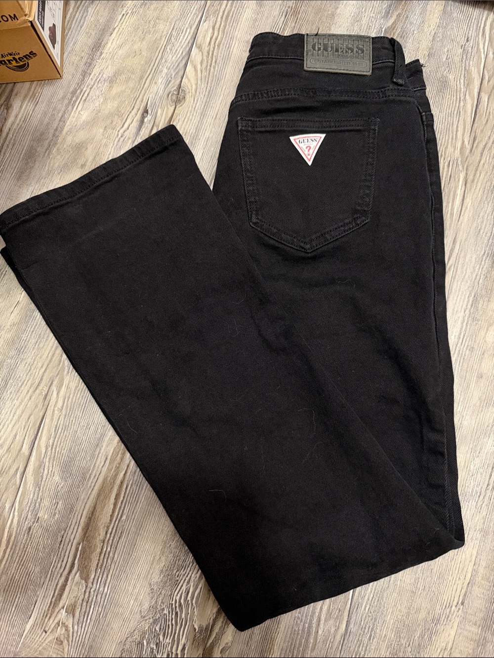 Guess Bootcut Black Jeans Waist 28
